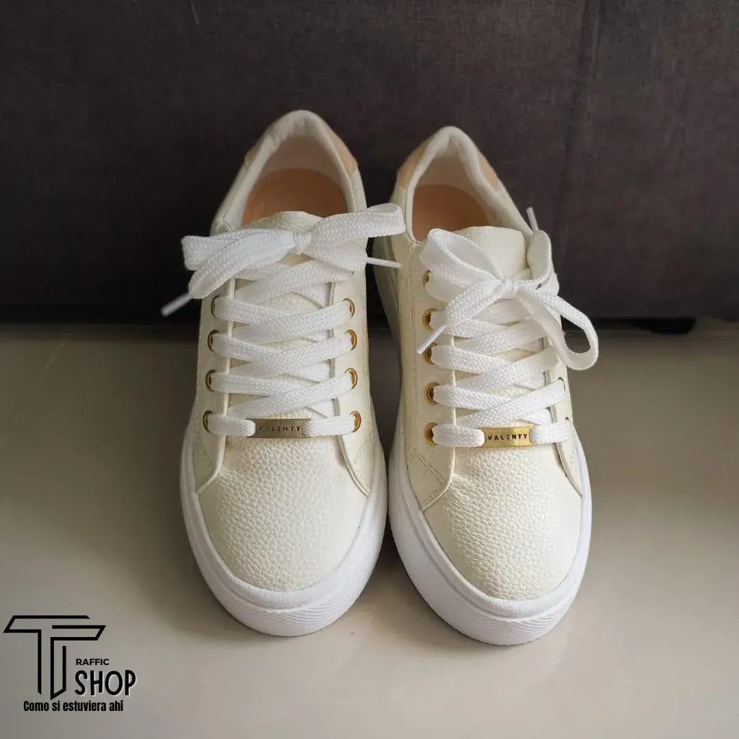 Tenis Bolichero Mujer Beige - Imagen 3